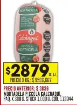 Coto Mortadela piccola calchaquí paq oferta