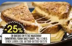 Coto En quesos en fetas maasdam/ emmenthal/edam daily dairy, paq. oferta
