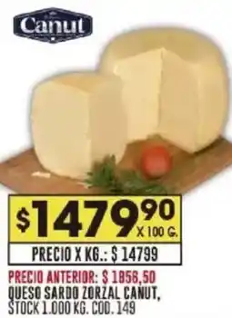 Coto Canut queso sardo zorzal oferta