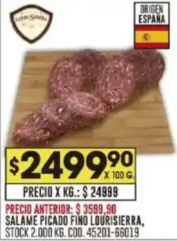 Coto Lourisierra salame picado fino oferta