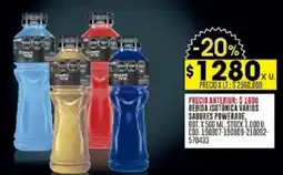 Coto Powerade bebida isotonica varios sabores bot. oferta