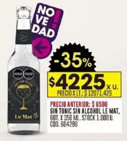 Coto Gin tonic sin alcohol le mat, bot. oferta