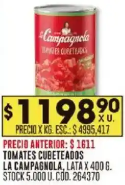 Coto La campagnola tomates cubeteados lata oferta
