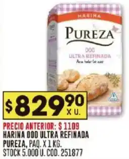 Coto Pureza harina 000 ultra refinada paq. oferta