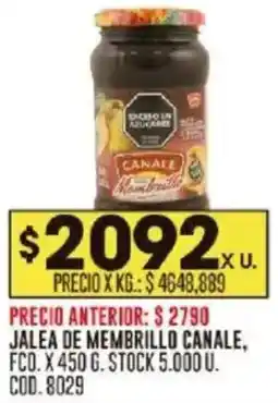 Coto Canale jalea de membrillo fco. oferta