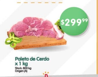 Supermercados Buenos Días Paleta de Cerdo x 1kg oferta