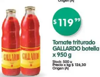 Supermercados Buenos Días Gallardo botella Tomate triturado x950g oferta