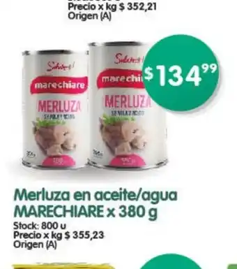 Supermercados Buenos Días Marechiare Merluza en aceite/agua x 380g oferta