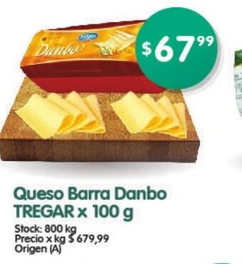 Supermercados Buenos Días Tregar Queso Barra Danbo x 100g oferta