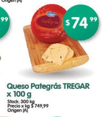 Tregar Queso Pategrás x 100g