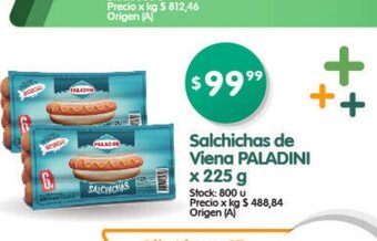 Supermercados Buenos Días Paladini Salchichas de Viena x 225g oferta