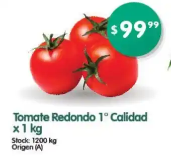 Supermercados Buenos Días Tomate Redondo 1 Calidad x 1kg oferta