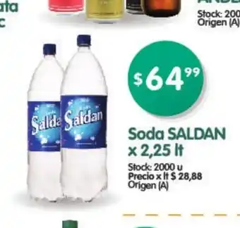 Supermercados Buenos Días Saldan Soda x 2,25lt oferta