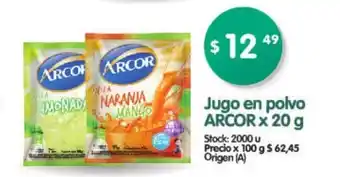 Supermercados Buenos Días Arcor Jugo en polvo x 20g oferta