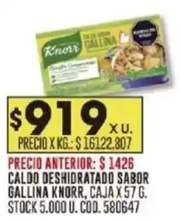 Coto Knorr caldo deshidratado sabor gallina oferta