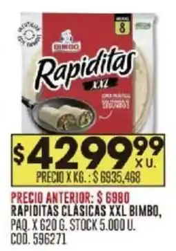 Coto Bimbo rapiditas clasicas XXL oferta