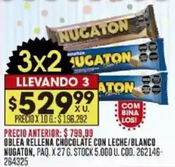 Coto Nugaton oblea rellena chocolate oferta
