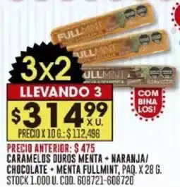 Coto Fullmint caramelos duros menta + naranja / chocolate + menta oferta