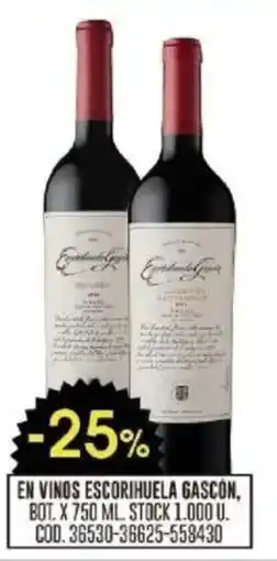 Coto Escorihuela Gascon vinos oferta