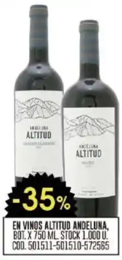 Coto Altitud Andeluna vinos oferta