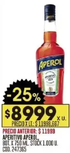 Coto Aperol aperitivo oferta