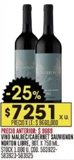 Coto Norton Libre vino oferta