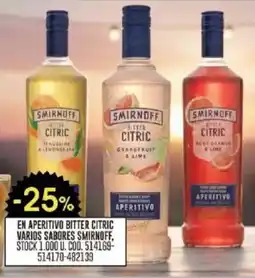 Coto Smirnoff aperitivo bitter citric oferta