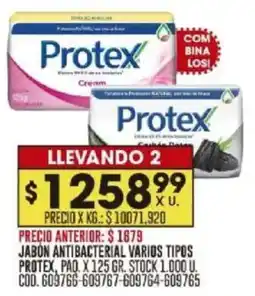Coto Protex jabon antibacterial oferta