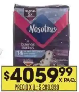 Coto Nosotras toalla femenina extra suave nocturna oferta