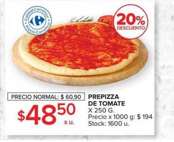 Carrefour Prepizza De Tomate x 250g oferta