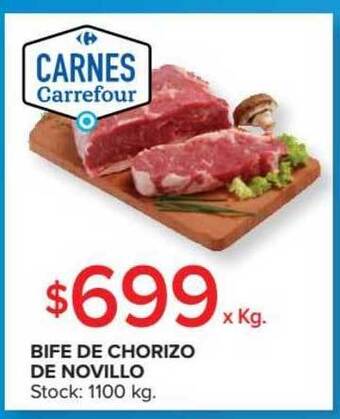 Carrefour Bife De Chorizo De Novillo oferta