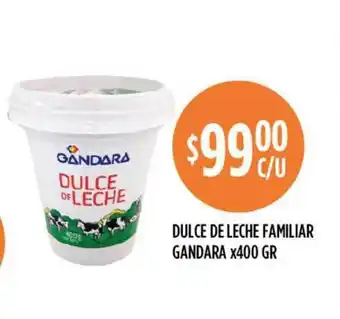 Supermercados Toledo Dulce De Leche Familiar Gandara x 400gr oferta