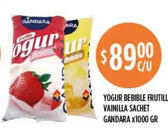 Yogur Bebible Frutill Vainilla Sachet Gandara x 1000gr