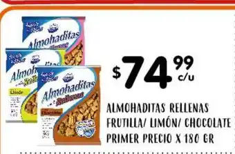Supermercados Toledo Almohaditas Rellenas Frutilla Limón Chocolate x 180gr oferta