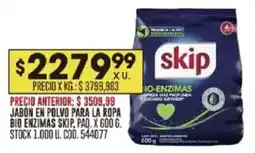 Coto Skip Bio-Enzimas jabon en polvo oferta