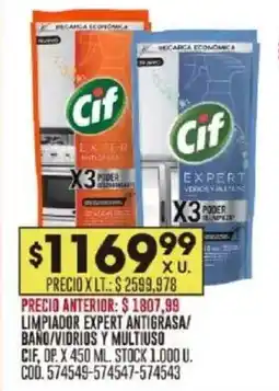 Coto Cif limpiador expert oferta