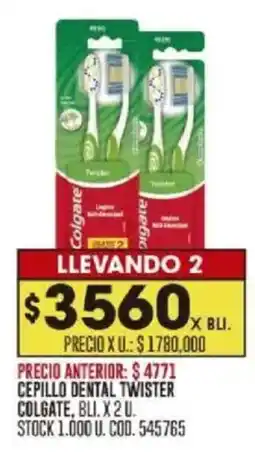 Coto Colgate cepillo dental twister oferta