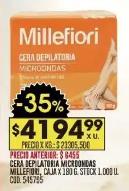 Coto Millefiori cera depilatoria microondas oferta