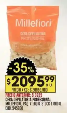 Coto Millefiori cera depilatoria profesional oferta