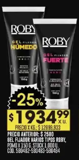 Coto Roby gel fijador oferta