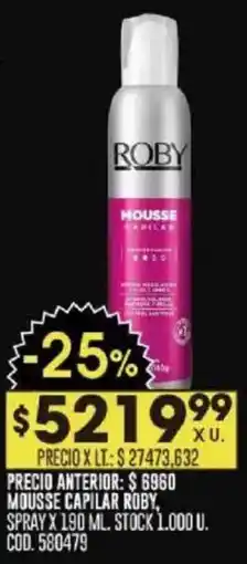 Coto Roby mousse capilar oferta