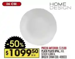 Coto Home Design plato playo opal oferta