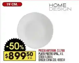 Coto Home Design plato postre opal oferta
