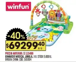 Coto Winfun gimnasio musical jungla oferta