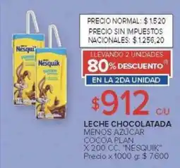 Carrefour Nesquick leche chocolatada oferta