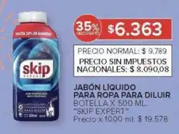 Carrefour Skip jabon liquid para ropa oferta