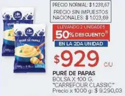 Carrefour Carrefour Classic pure de papas oferta