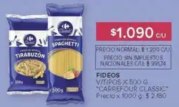 Carrefour Carrefour Classic fideos oferta