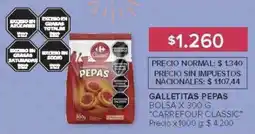 Carrefour Carrefour Classic galletitas pepas oferta