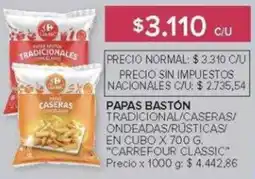Carrefour Carrefour Classic papas baston oferta